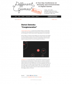 Derick Ostrenko “Conglomeration” - Different Games